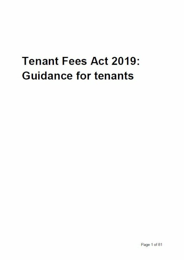 Embark Tenant Fees Act 2019: guidance for tenants issue