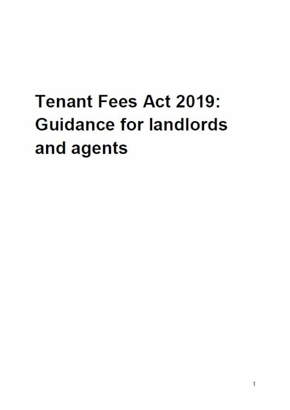 Embark Tenant Fees Act 2019: Guidance for landlords and agents issue